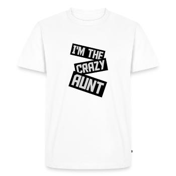 à The Crazy Aunt - T-shirt Premium bio Homme - blanc - Devant - Nico (187cm)