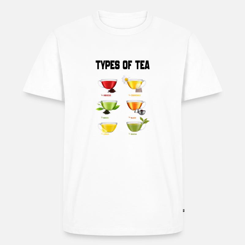 TEE-SORTEN - Männer Premium Bio T-Shirt - Weiß