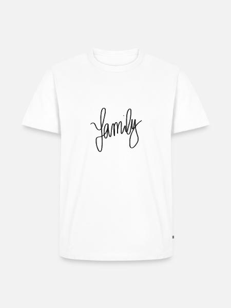 Family - Männer Premium Bio T-Shirt - Weiß