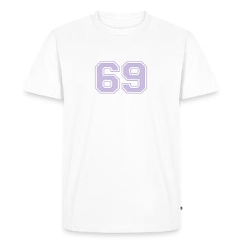 69 - T-shirt Premium bio Homme - blanc - Devant - Nico (187cm)