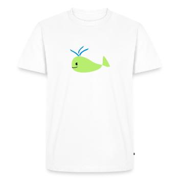 whale - T-shirt Premium bio Homme - blanc - Devant - Nico (187cm)