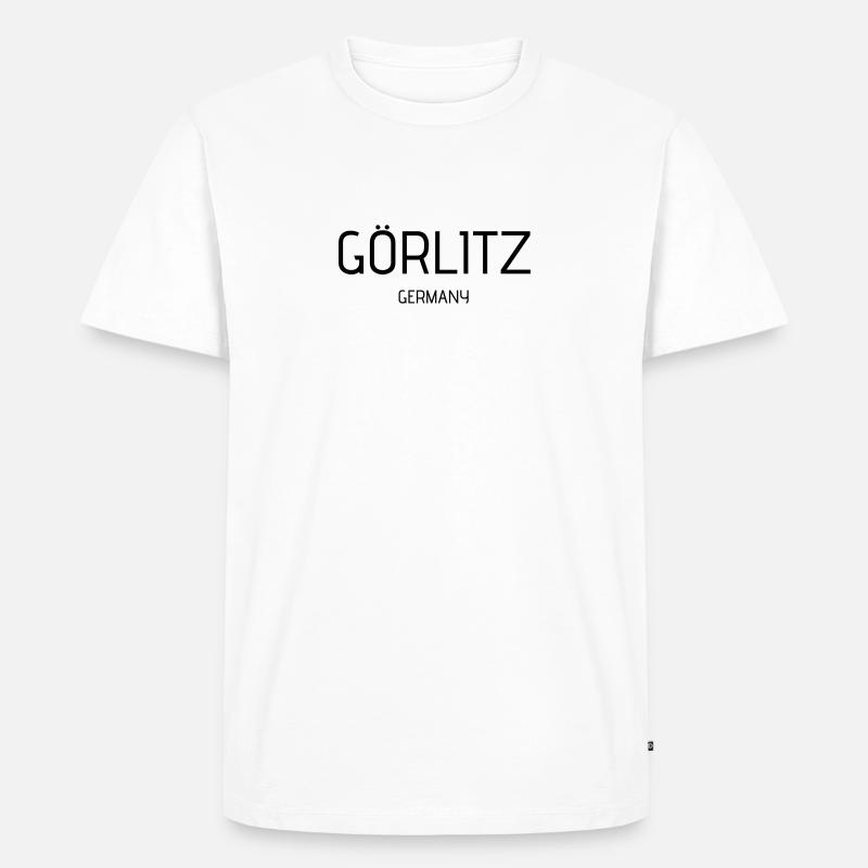 Görlitz - Männer Premium Bio T-Shirt - Weiß