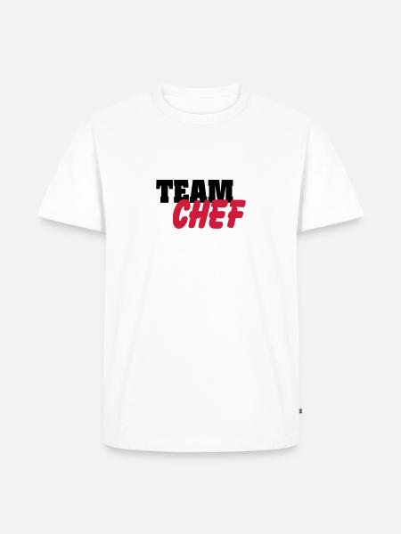 Team Chef - Männer Premium Bio T-Shirt - Weiß