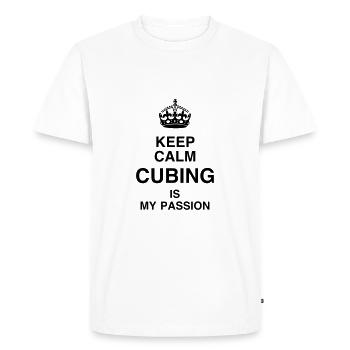 Cubing / Cube / Cuber / Speedcubing / Geek - Men's Premium Organic T-Shirt - white - Front - Nico (187cm)