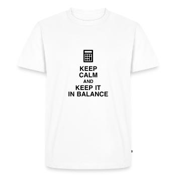 Accountant Accounting Buchhalter Comptable Compta - Men's Premium Organic T-Shirt - white - Front - Nico (187cm)