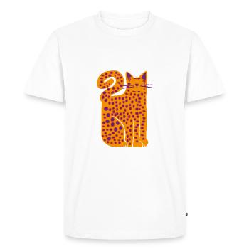 Fauve - T-shirt Premium bio Homme - blanc - Devant - Nico (187cm)
