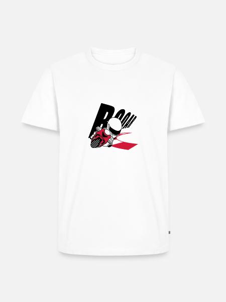 MOTO GP ROAR - Men's Premium Organic T-Shirt - white
