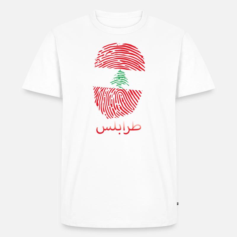TRIPOLI Libanese Libanon Libanesin Libanesisch - Männer Premium Bio T-Shirt - Weiß