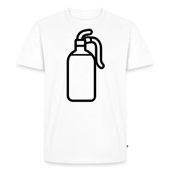 fire extinguisher - Men's Premium Organic T-Shirt - white - Front - Nico (187cm)