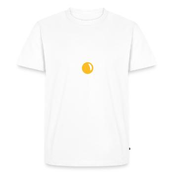 Fried egg - Men's Premium Organic T-Shirt - white - Front - Nico (187cm)