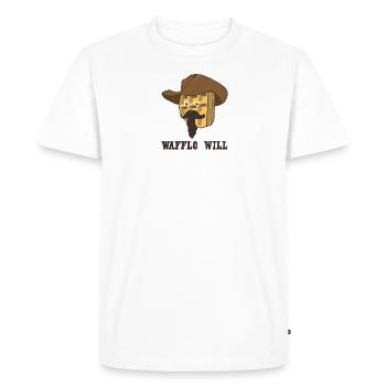 Wafflo Will - T-shirt Premium bio Homme - blanc - Devant - Nico (187cm)