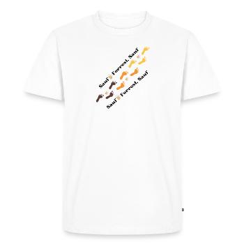 Sauf.. Forrest Sauf.. - T-shirt Premium bio Homme - blanc - Devant - Nico (187cm)
