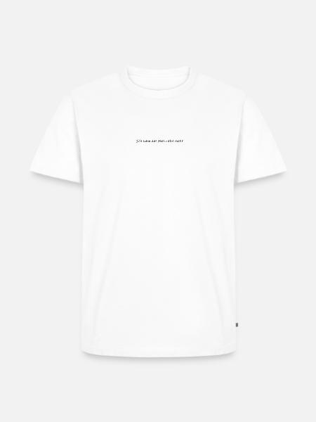 ich kann das alles nicht mehr - Männer Premium Bio T-Shirt - Weiß