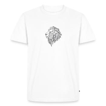 Leon - Men's Premium Organic T-Shirt - white - Front - Nico (187cm)