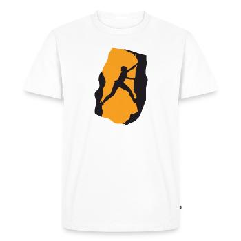 Rock Climbing - T-shirt Premium bio Homme - blanc - Devant - Nico (187cm)