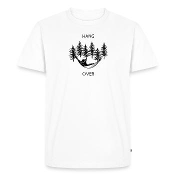 Hang Over - Men's Premium Organic T-Shirt - white - Front - Nico (187cm)
