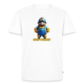 Taupe - T-shirt Premium bio Homme - blanc - Devant - Nico (187cm)