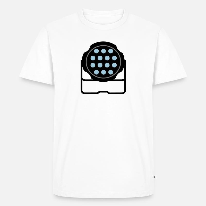 Scheinwerfer4 - Männer Premium Bio T-Shirt - Weiß