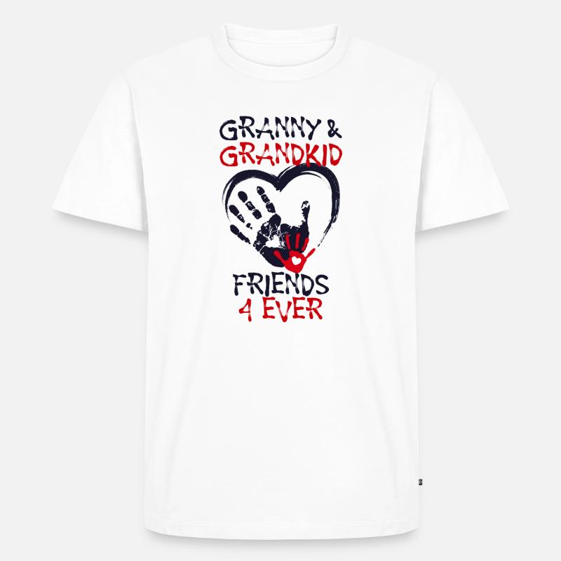 Enkelkind Großmutter Oma Statement Seniorin - Männer Premium Bio T-Shirt - Weiß
