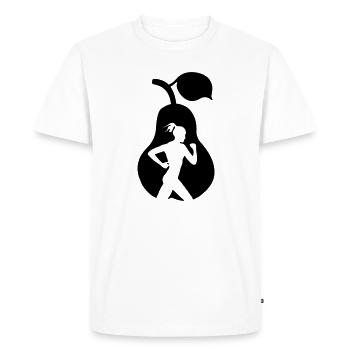 Fruit sain Harloopster dans la poire diététique - T-shirt Premium bio Homme - blanc - Devant - Nico (187cm)