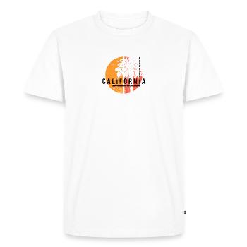 Berkeley California Cool Native Palm Tree - Men's Premium Organic T-Shirt - white - Front - Nico (187cm)