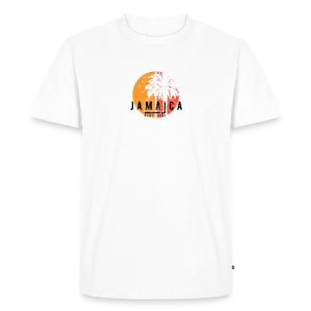 Artistic Ocho Rios Jamaica Cool Palm Tree - Men's Premium Organic T-Shirt - white - Front - Nico (187cm)