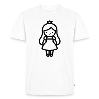 princesse - T-shirt Premium bio Homme - blanc - Devant - Nico (187cm)