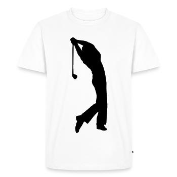 Golfers - Men's Premium Organic T-Shirt - white - Front - Nico (187cm)