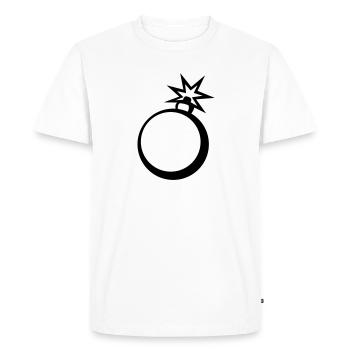 clipart bombe en marche - T-shirt Premium bio Homme - blanc - Devant - Nico (187cm)