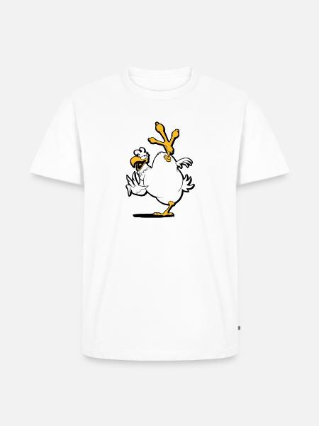 kung_fu_chicken - Men's Premium Organic T-Shirt - white