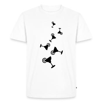 Tequilla Alcohol - Men's Premium Organic T-Shirt - white - Front - Nico (187cm)