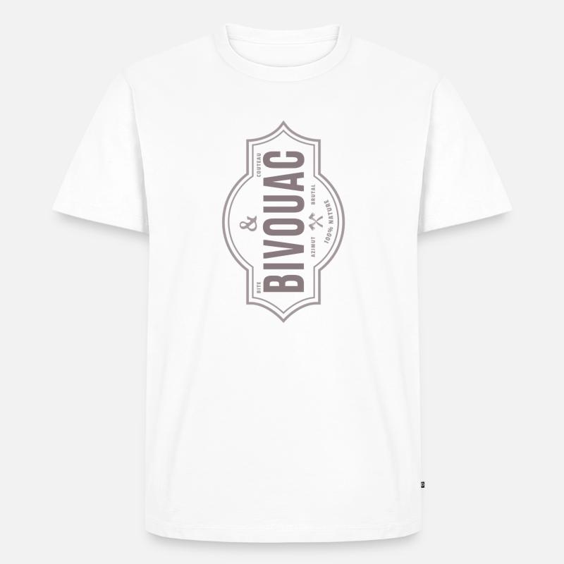 BIWAK.. - Männer Premium Bio T-Shirt - Weiß