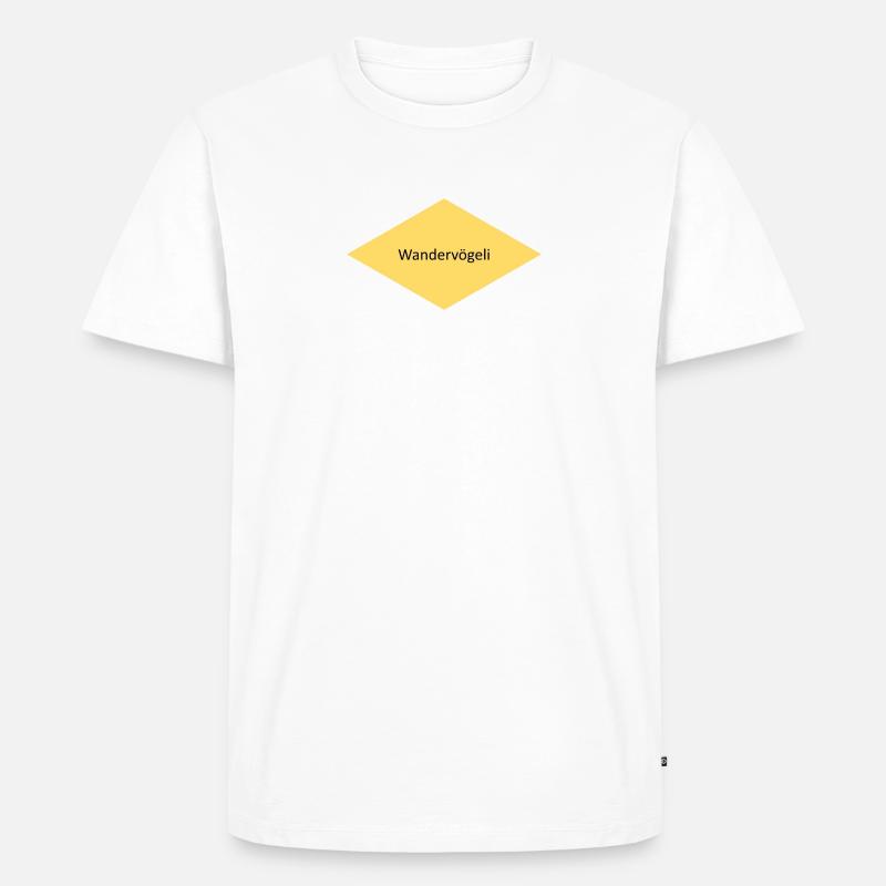 Wandervögeli - Männer Premium Bio T-Shirt - Weiß