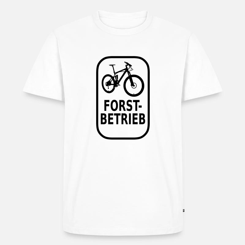 Forstbetrieb - Männer Premium Bio T-Shirt - Weiß