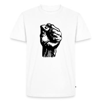 Révolution - T-shirt Premium bio Homme - blanc - Devant - Nico (187cm)