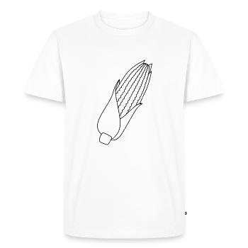Corn - Men's Premium Organic T-Shirt - white - Front - Nico (187cm)