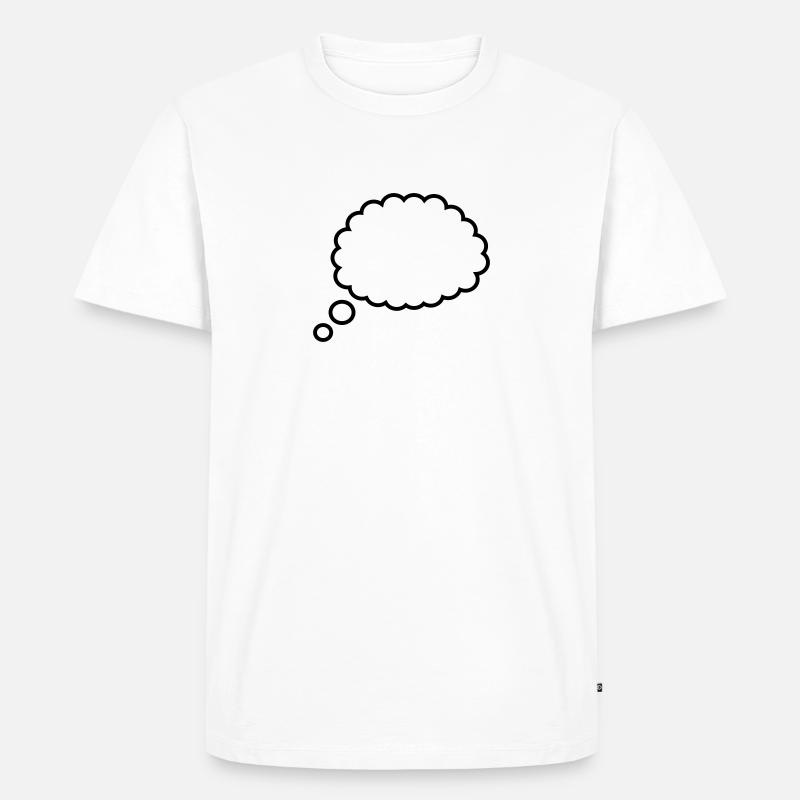 Thinking bubble - Men's Premium Organic T-Shirt - white