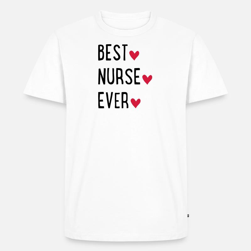 Krankenschwester - Männer Premium Bio T-Shirt - Weiß