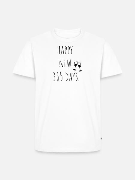 happy New Year - Men's Premium Organic T-Shirt - white