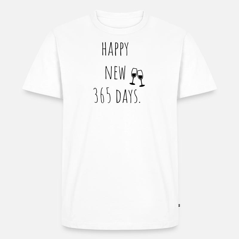 happy new year - Männer Premium Bio T-Shirt - Weiß
