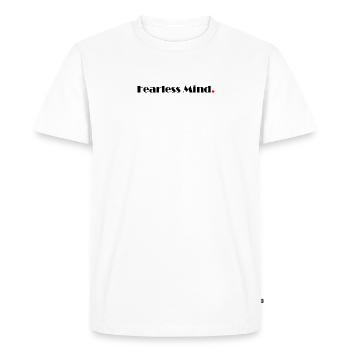Fearless Mind - Männer Premium Bio T-Shirt - Weiß - Vorne - Nico (187cm)