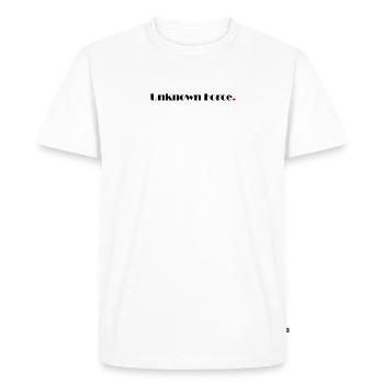 Force inconnue - T-shirt Premium bio Homme - blanc - Devant - Nico (187cm)