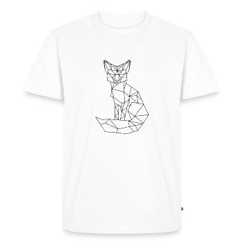 Fox - Men's Premium Organic T-Shirt - white - Front - Nico (187cm)