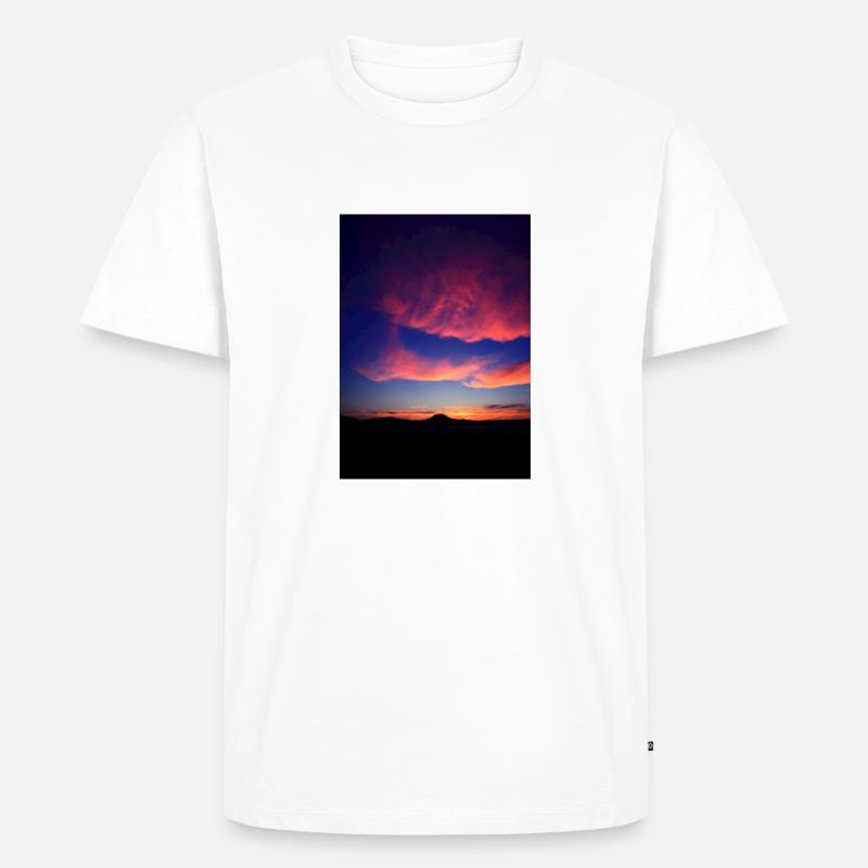 Abendrot - Männer Premium Bio T-Shirt - Weiß