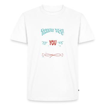 Bug de voyage Partenaire de camping Idée cadeau d’anniversaire - T-shirt Premium bio Homme - blanc - Devant - Nico (187cm)
