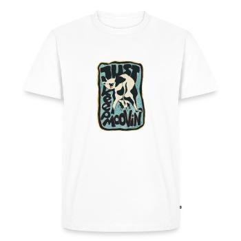 Just keep moovin. - Men's Premium Organic T-Shirt - white - Front - Nico (187cm)