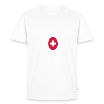 Hoi Hoi Du | Suisse allemand | Dialecte suisse - T-shirt Premium bio Homme - blanc - Devant - Nico (187cm)