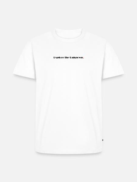 Explore The Unknown - Männer Premium Bio T-Shirt - Weiß