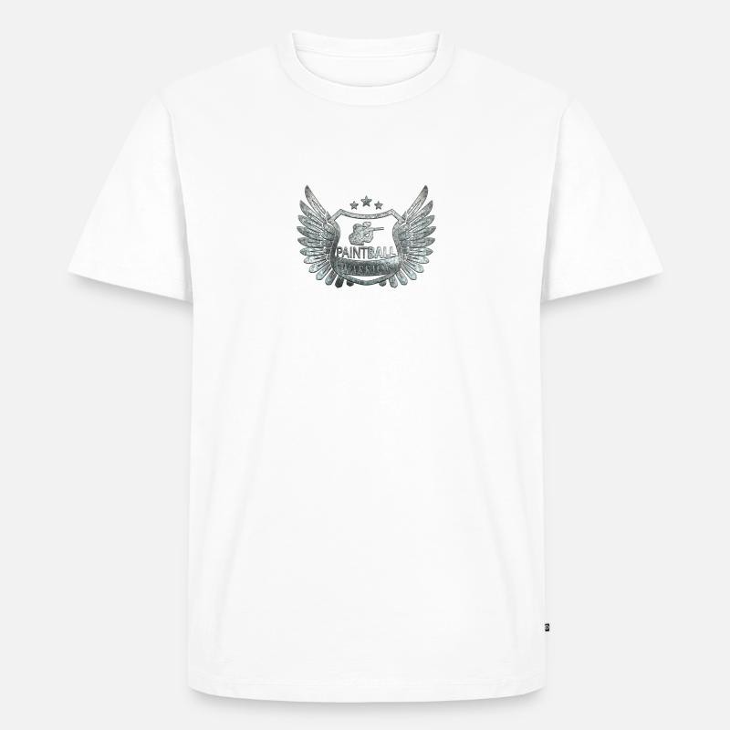 paintball - Männer Premium Bio T-Shirt - Weiß