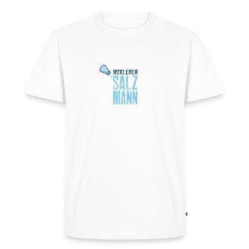 Südharz Merch - Rüxleber Salzmann - Männer Premium Bio T-Shirt - Weiß - Vorne - Nico (187cm)